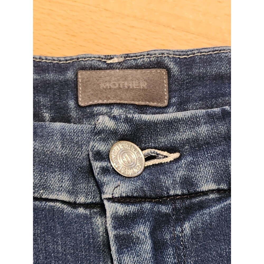 Women's Mother Denim Jeans Size 30 Waisted Looker Ankle Fray Tongue in Chic 1411 - Picture 13 of 16